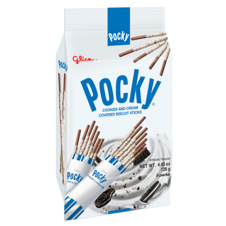 Pocky Cookies and Cream Covered Biscuit Sticks
